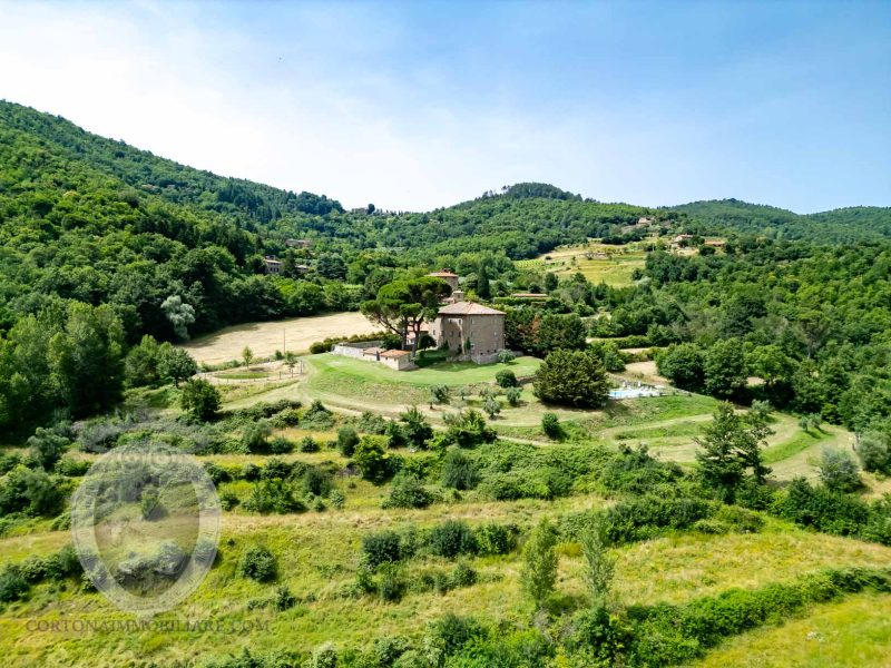 Villa padronale con piscina e colonica