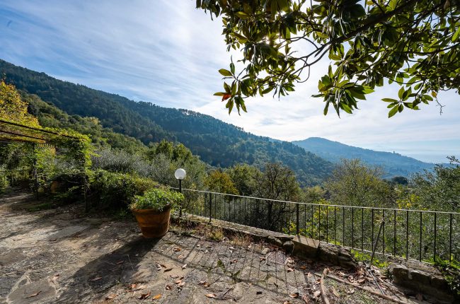 Panoramic stone farmhouse